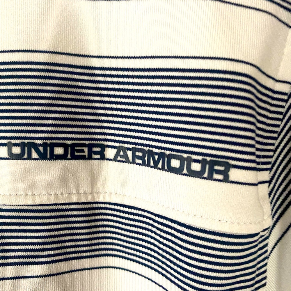 Under Armour Golf: Polo Navy blue and white (XL)